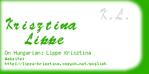 krisztina lippe business card